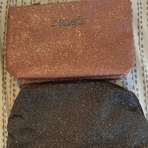 Two Glitter make up bags